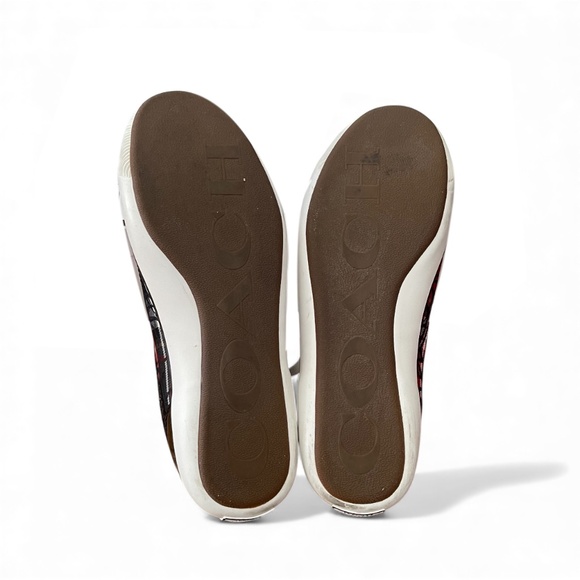 EUC - Coach Women's Shoes Zorra Plaid Sequins Sneakers Size 7 **Worn Once** - Picture 8 of 10